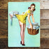 Pin Up Girl Laundry - Metal Personalised Art Wall Sign