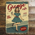 Retro Grange Cafe  - Metal Wall Sign Plaque