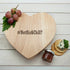 Romantic Hashtag Heart Cheese Board