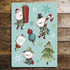 Snowman Christmas Tree Candy Cane Cute  - Metal Typography Wall Sign
