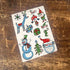 Snowman Christmas Tree Santa Elf  - Metal Typography Wall Sign