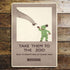 Take Them To The Zoo Underground - Metal Travel Wall Sign