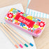 Personalised Girl's Patterned Pink Pencil Case Tin TM357