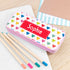Personalised Girl's Patterned Pink Pencil Case Tin TM359