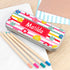 Personalised Girl's Patterned Pencil Case Tin TM611