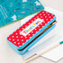 Personalised Girl's Patterned Blue Pencil Case Tin TM615
