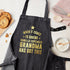Personalised Grey Denim Baking Apron TM666