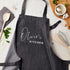 Personalised Grey Denim Kitchen Apron TM671
