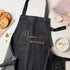 Personalised Grey Denim Kitchen Apron TM672
