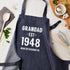 Personalised Blue Denim Established Year Apron TM680