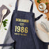 Personalised Blue Denim Established Year Apron TM681