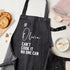 Personalised Grey Denim Can Cook It Apron TM683