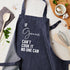 Personalised Blue Denim Can Cook It Apron TM686