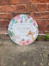 Watercolour Cute Animals Best Friends Circle - Metal Street Sign Wall Sign