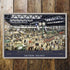 Waterloo Station Underground Rail - Metal Travel Wall Sign