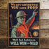We Are Saving You You Save Food Well Fed Soldiers Will Win  - Metal Propaganda Wall Sign