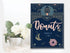 Wedding Donuts Art Deco -  Metal Wall Sign