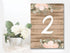 Wedding  Table Numbers  -  Metal Wall Sign