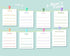 Weekly Metal Planner Board  Personalised Dry Wipe Whiteboard To Do List Notes